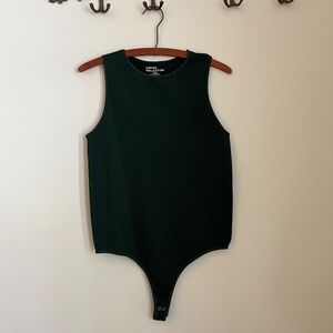 Limited Collection Green Ribbed Bodysuit L/G